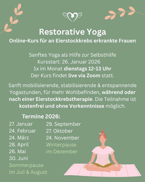 Sanftes Yoga - Online Kurs für an Eierstockkrebs erkrankte Frauen